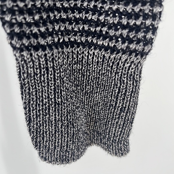 Vince Hand Knit Linen Blend Cardigan Sweater Black & Gray Women’s Size: Small - Picture 5 of 8